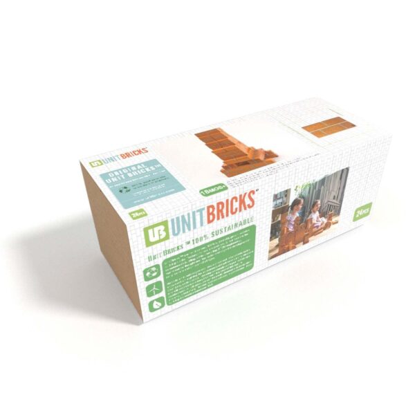 UNIT BRICKS 24 pcs Pratt Scale Standard Unit Bricks Wooden Building Set for 18m+