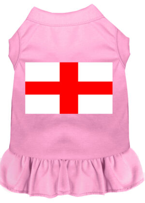 St Georges Cross Screen Print Dress Light Pink Med (12)