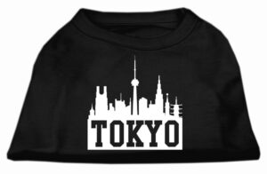 Tokyo Skyline Screen Print Shirt Black Xxxl