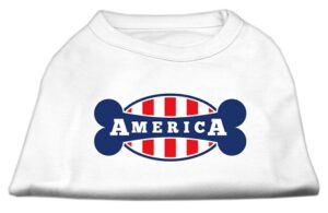 Bonely In America Screen Print Shirt White Med (12)