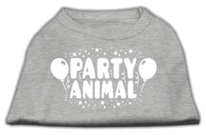 Party Animal Screen Print Shirt Grey Xxxl (20)