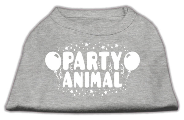 Party Animal Screen Print Shirt Grey Xxxl (20)