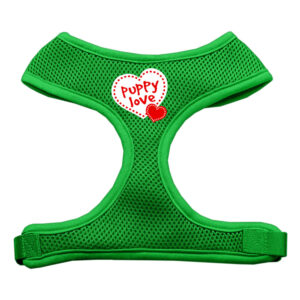 Puppy Love Soft Mesh Pet Harness Emerald Green Small