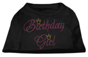 Birthday Girl Rhinestone Shirt Black Xxxl(20)