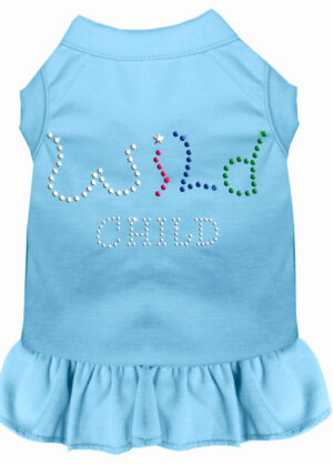 Rhinestone Wild Child Dress Baby Blue 4x
