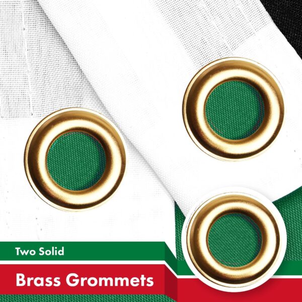 G128 3 Pack: Kuwait Kuwaiti Flag | 3x5 Ft | LiteWeave Pro Series Printed 150D Polyester | Country Flag, Indoor/Outdoor, Vibrant Colors, Brass Grommets, Thicker and More Durable Than 100D 75D Poly - Image 2