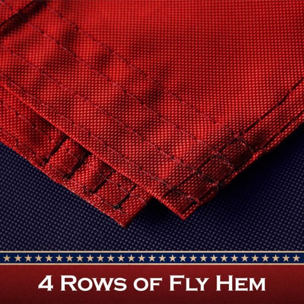 G128 10 Pack: Betsy Ross Tea-Stained Flag | 2x3 Ft | ToughWeave Pro Series Pole Sleeve Embroidered 420D Polyester | Historical Flag, Embroidered Design, High Quality, NO Flagpole Included - Image 5