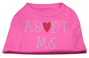 Adopt Me Rhinestone Shirt Bright Pink Xl