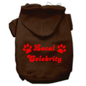 Local Celebrity Screen Print Pet Hoodies Brown Size Xxxl (20)