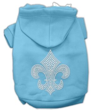 Fleur De Lis Hoodies Baby Blue Xl (16)