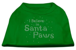 I Believe In Santa Paws Shirt Emerald Green Xxxl (20)