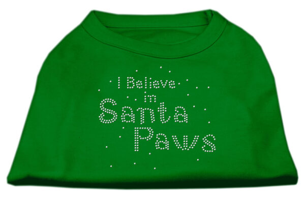 I Believe In Santa Paws Shirt Emerald Green Xxxl (20)