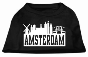 Amsterdam Skyline Screen Print Shirt Black Xxl