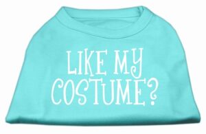 Like My Costume? Screen Print Shirt Aqua Xs (8)