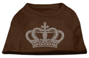 Rhinestone Crown Shirts Brown Xs (8)