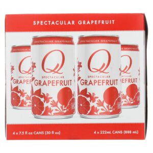 Q Drinks - Sparkling Grapefruit - Case Of 6/4 Packs - 7.5oz Cans