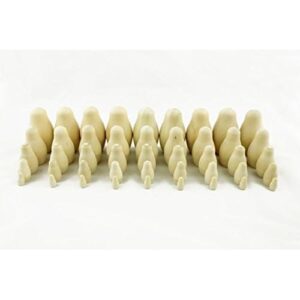 Lot of 9 Blank Russian Nesting Dolls for DIY Craftwork Each Doll 5 Pcs   45 Unpainted Wooden Matryoshka Stacking Dolls   Lote de 9 Blanco Munecas Rusas de Madera
