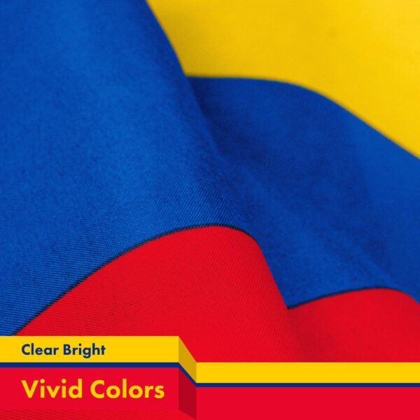 G128 Combo Pack: USA American Flag 3x5 Ft 150D Printed Stars & Colombia (Colombian) Flag 3x5 Ft 150D Printed - Image 4