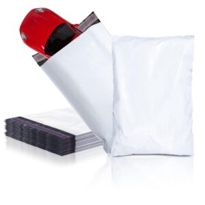 Amiff White Poly Mailers 6 x 9 Peel and Seal Poly Shipping Bags for Small Business Pack of 50 Waterproof Shipping Envelopes for Clothing 2 Mil TearProof Plastic Mailing Bags for Shipping