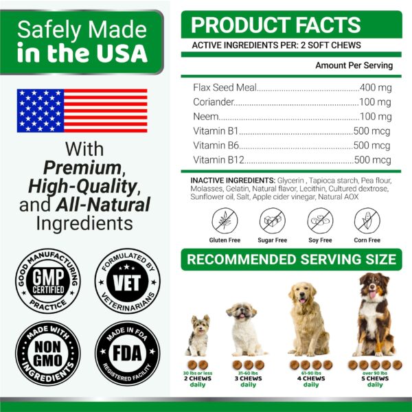 Flea and Tick Chews   Soft Chewables   Made in USA   Advanced Formulation for Maximum Efficacy - Image 4