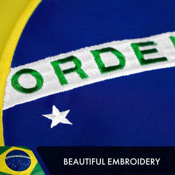 Brazil Brazilian Flag 3x5 Ft 10-Pack Double-sided Embroidered Polyester By G128 - Image 4