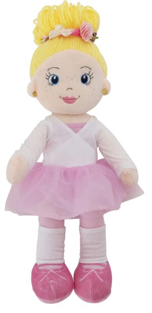 Playtime by Eimmie Soft Baby Doll   for 2 Year Old Girls & Boys Toddler & Infants   Washable & Sensory Fabric Body 14    Ballerina