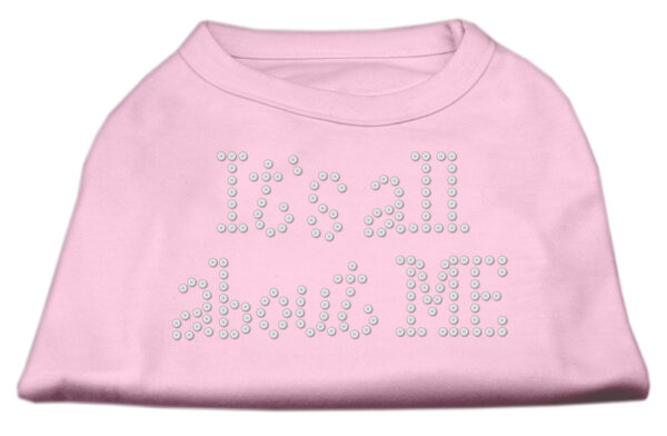 It's All About Me Rhinestone Shirts Light Pink Xl