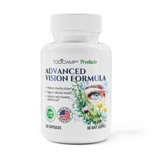Macular Support Eye Health Vitamins & Vision Supplements Lutein 400mg Zeaxanthin 10mg Eyebright Herb Lycopene Supplement & Bilberry Supplement for Eyes Eye Vitamins for Seniors & Adults