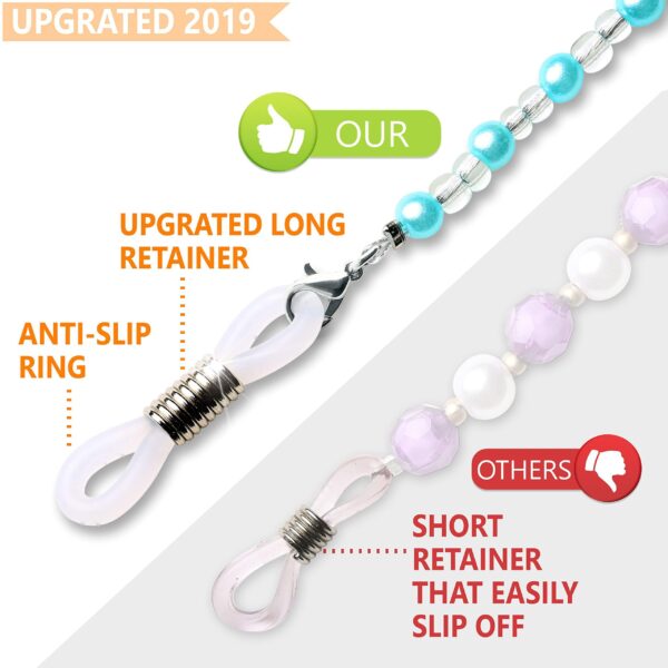 SIGONNA Eye Glasses String Holder   Premium Beaded Eyeglass Holders Around Neck   Eyeglass Chain Cord for Women - Image 7