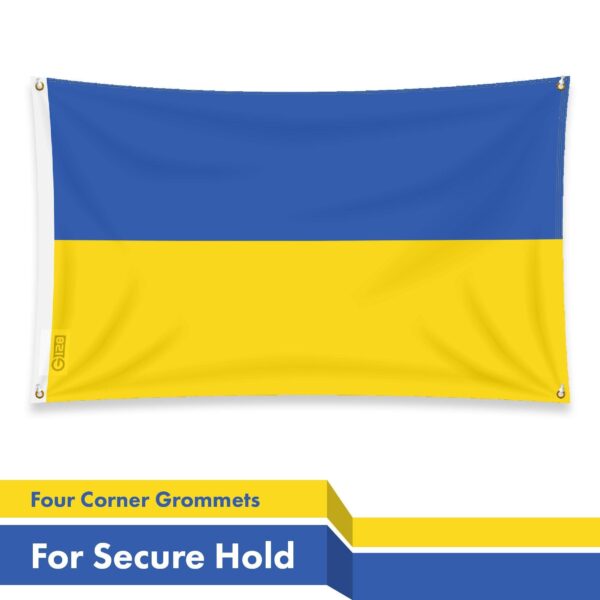 G128 10 Pack: Ukraine Ukrainian Flag | 3x5 Ft | LiteWeave Pro Series Printed 150D Polyester, 4 Corner Brass Grommets | Country Flag, Vibrant Colors, More Durable Than 100D 75D Polyester - Image 6