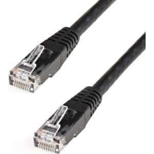 StarTech.com 50 ft Black Molded Cat6 UTP Patch Cable - ETL Verified