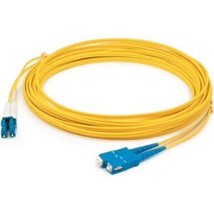 AddOn 8m LC (Male) to SC (Male) Yellow OS1 Duplex Fiber OFNR (Riser-Rated) Patch Cable