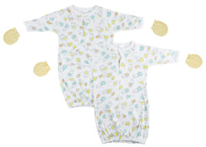 Unisex Newborn Baby 4 Piece Gown Set Nc_0799