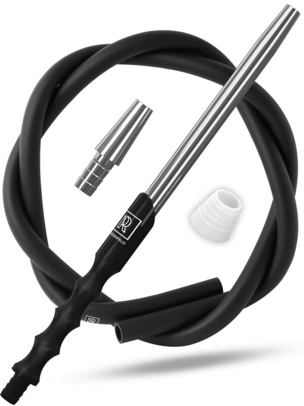 M. ROSENFELD Hookah Adapter & Mouthpiece   Cleanable Hookah Hose Silicone (60 in.) and Convenient Aluminum Made Mouthpiece (15 in.) Modern Hookahs & Accessories