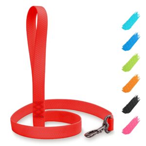 WAUDOG Waterproof Dog Leash 4 Ft   6 Ft   Anti Slip Dog Leash for Large Dogs Small and Medium Dogs   Heavy Duty Dog Leash with Water and Dirt Resistant   Long Or Short Dog Leashes for Boy & Girl Dogs