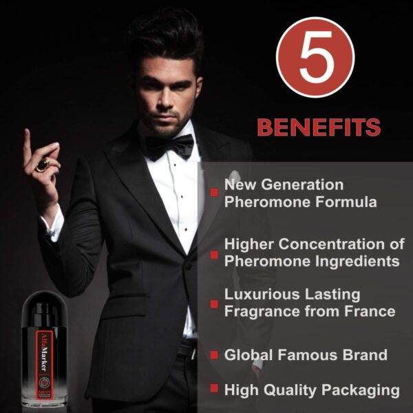 Pheromone Cologne for Men   Pheromone Perfume for Men   Spray Male Pheromones Cologne   Premium Scent for Men Power 20 ml   Feromonas para Hombres - Image 3
