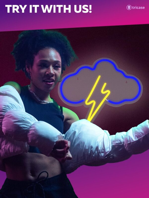 Cloud Led Cloud Light   Neon Lights 13.4 x 11.7 in Led Neon Signs For Wall Decor   USB Powered Led Signs For Bedroom Wall   Yellow Neon Signs Blue Neon Sign for Bedroom Casino Bar Hotel Play RoomL - Image 5