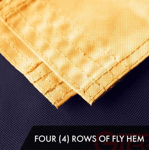 G128 2 Pack: Bennington 76 Tea-Stained Flag | 2.5x4 Ft | ToughWeave Pro Series Embroidered 420D Polyester | Historical Flag, Embroidered Design, Indoor/Outdoor, Brass Grommets, High Quality - Image 5