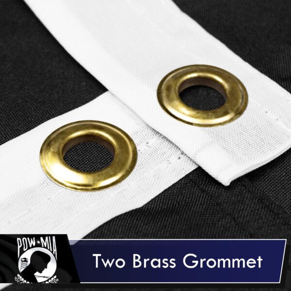 POW MIA Flag 3x5 Ft 2-Pack Printed Polyester By G128 - Image 2