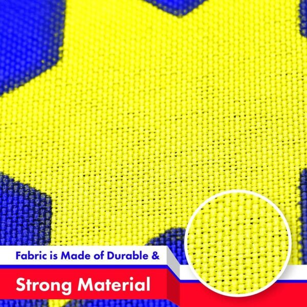 G128 3 Pack: Slovenia Slovenian Flag | 3x5 Ft | LiteWeave Pro Series Printed 150D Polyester | Country Flag, Indoor/Outdoor, Vibrant Colors, Brass Grommets, Thicker and More Durable Than 100D 75D Poly - Image 4