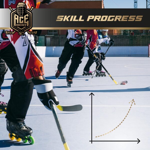 ACE HOCKEY Lightweight Stickhandling Training Aid   Snake Equipment for Puck Control Street Hockey Training Reaction Time and Coordination Durable Portable and Adjustable - Image 6