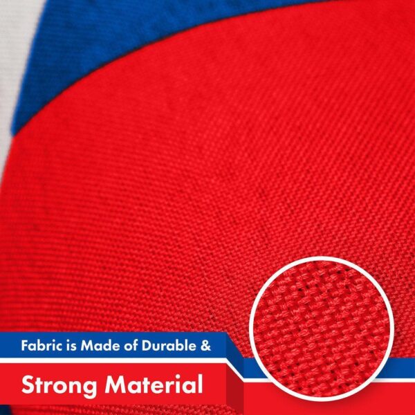 G128 5 Pack: Slovakia Slovakian Flag | 3x5 Ft | LiteWeave Pro Series Printed 150D Polyester | Country Flag, Indoor/Outdoor, Vibrant Colors, Brass Grommets, Thicker and More Durable Than 100D 75D Poly - Image 4