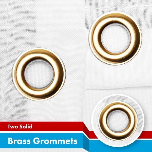 G128 Combo Pack: American USA Flag 3x5 Ft & Luxembourg Luxembourgers Flag | Both LiteWeave Pro Series Printed 150D Polyester, Brass Grommets - Image 3