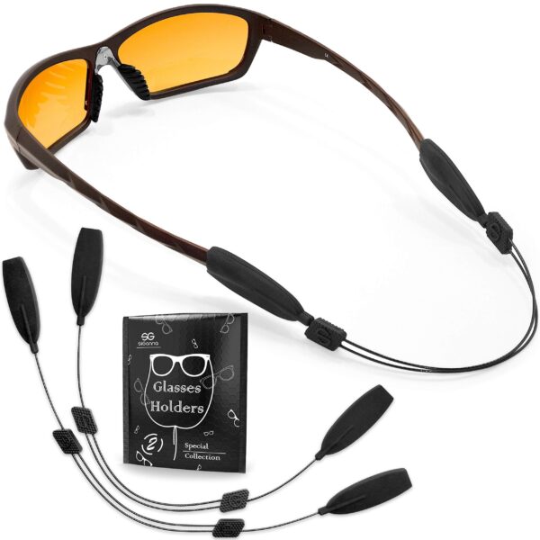 SIGONNA Glasses Strap String Holder   No Tail Eyeglasses Strap Holders   Eye Glasses Chain   Wired Eyeglass Chains for Women   13  Glasses Lanyard Men Cord   2 Pcs