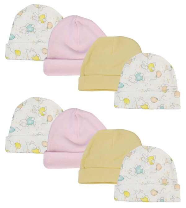 Girls Baby Caps (pack Of 8) Nc_0269