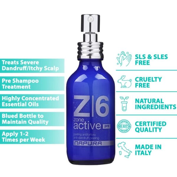 Z6 Anti Dandruff Dry Scalp Serum for Itchy Sensitive and Irritated Scalp   Intensive Dandruff Peeling Treatment (1.69 fl oz) for Women and Men with Salicylic Acid Zinc Tea Tree Oil by - Image 2