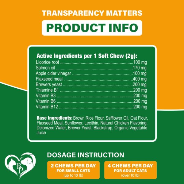 Flea and Tick Prevention Chewable Pills for Dogs and Cats   Revolution Oral Flea Treatment for Pets   Pest Control & Natural Defense   Chewables Small Tablets Made in USA (Chicken (for Cats)) - Image 6