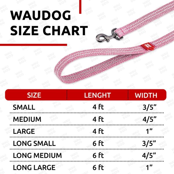 Recycled Cotton Dog Leash 6 Ft   10 Ft Eco Friendly Collar for Small Medium & Large Dogs   Reflective Dog Leash for Medium Dogs   Strong Leashes for Large Breed Dogs Puppy Leash for Small Dogs - Image 3