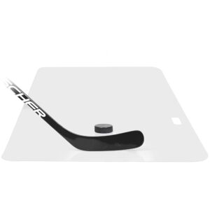 Shooting Pad 24” x 48”   Shoot Like on Real Ice   Practice Shooting Stickhandling Passing Skills on 8 sqft   Convenient Off Ice Training   Easy to Carry   Synthetic Ice Mat