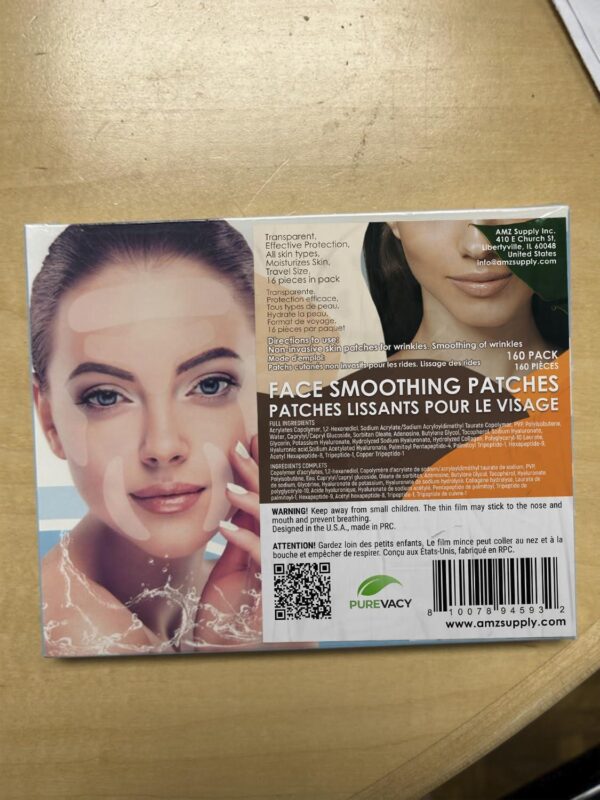Facial Patches for Wrinkles. Pack of 160 Face Strips of Various Shapes. Reusable Wrinkle Patches for Smoothing Eye Mouth Forehead Wrinkle. Invisible Facial Wrinkle Reduction Tape for Woman - Image 7